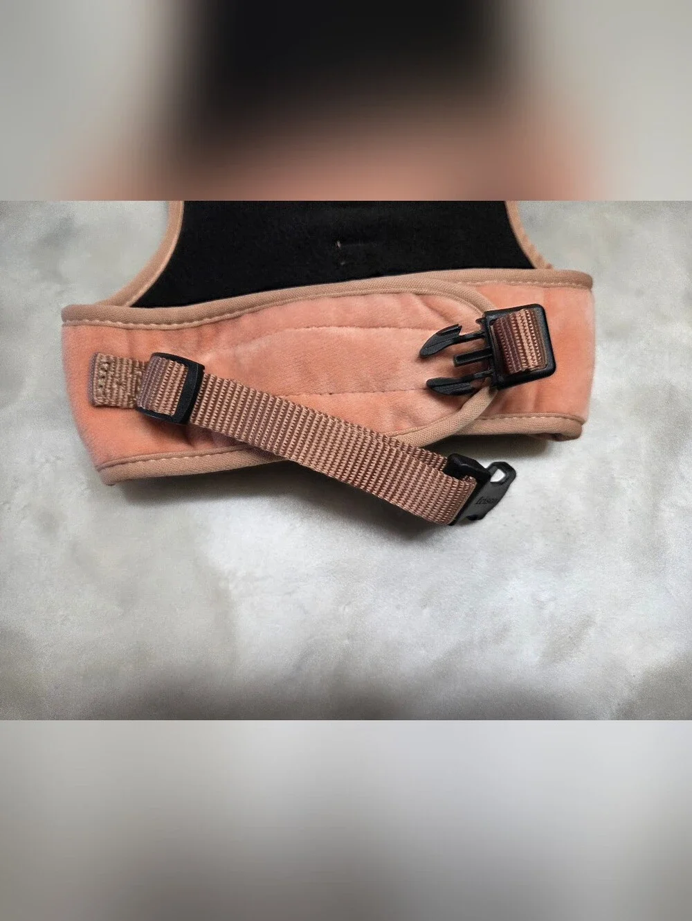 Frisco Plush Reindeer Dog Harness Vest - Peach Size SM
